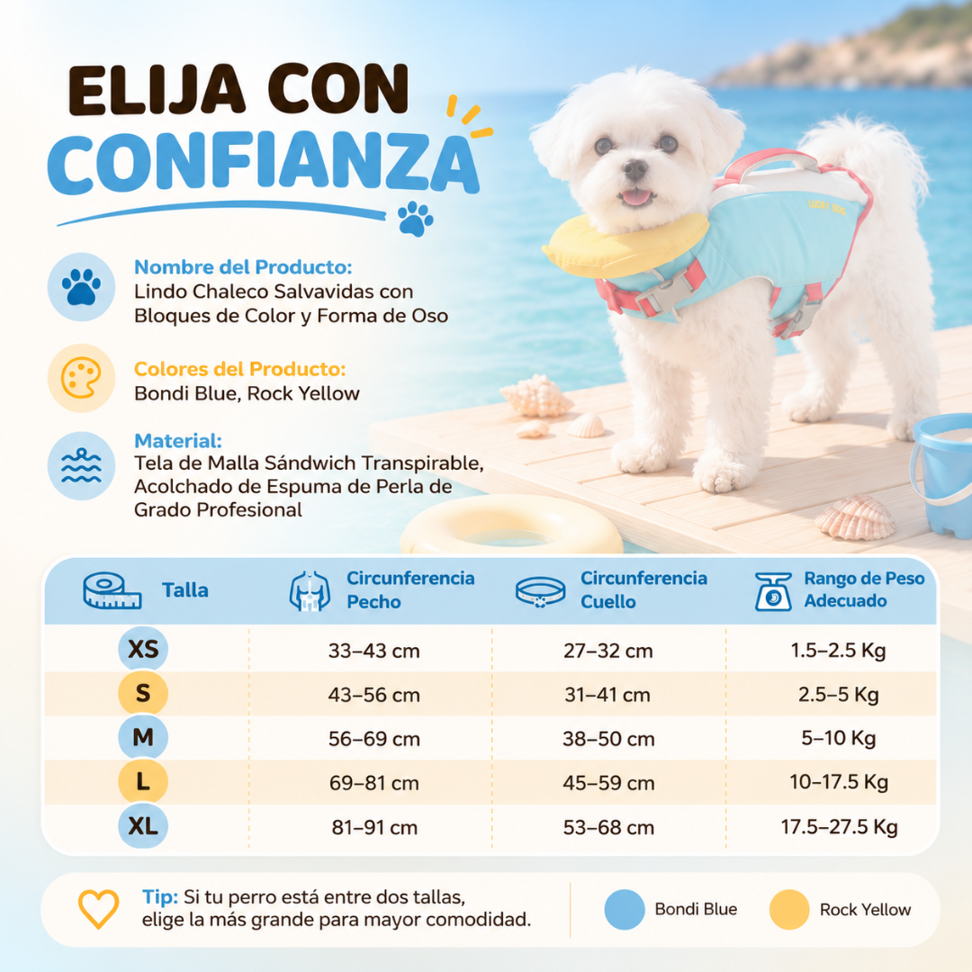 Chaleco Salvavidas para Perros